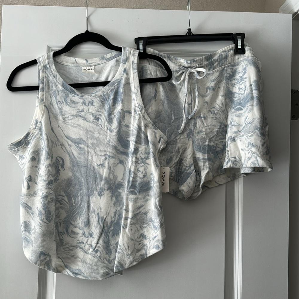 Soma brushed cozy marble dreams pj set